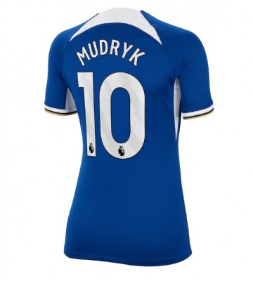 Chelsea Mykhailo Mudryk #10 Koszulka Podstawowych Kobiety 2023-24 Krótki Rękaw
